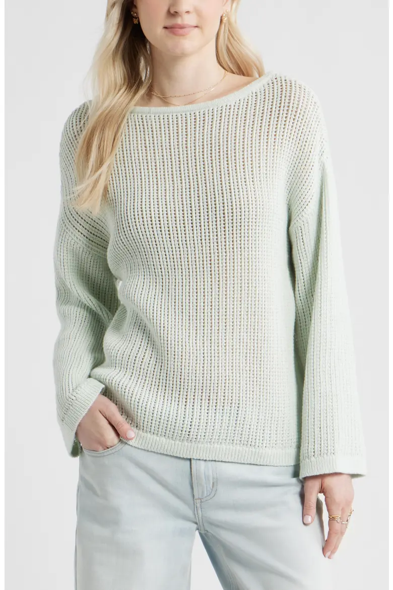 BP., Cotton Open Stitch Sweater