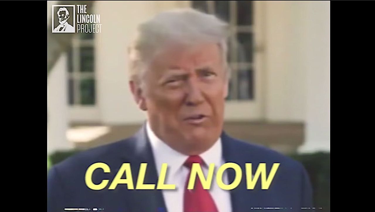 Trump makes an ad