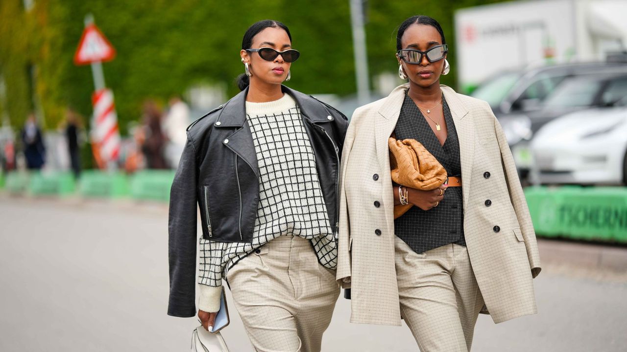 Two guests at Copenhagen fashion week