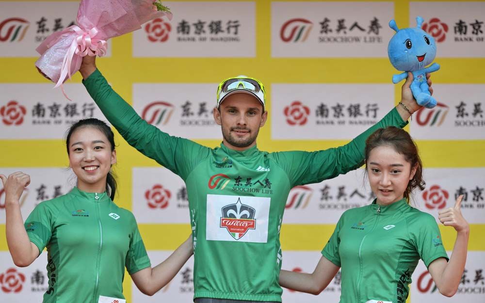 Jakub Mareczko (Wilier-Southeast) took the green points jersey