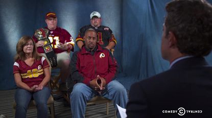 The Daily Show uncomfortably, hilariously, solves the Redskins' name problem