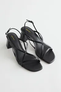 &amp; Other Stories Strappy Block Heel Leather Sandals $129 $50 | &amp; Other Stories