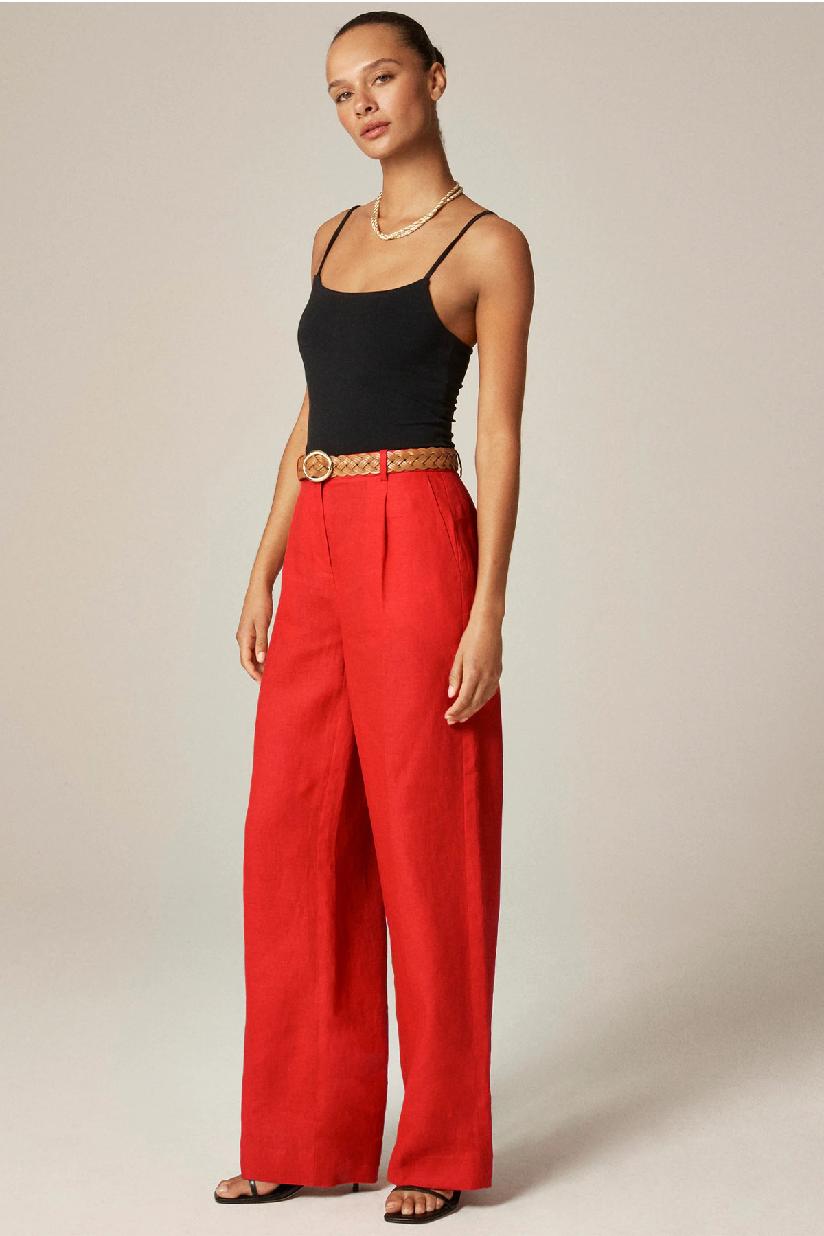 Wide-Leg Essential Pant in Linen