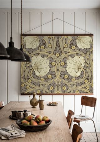 Wall hanging artwork Pimpernel by William Morris from the V&A Archive at Surface View