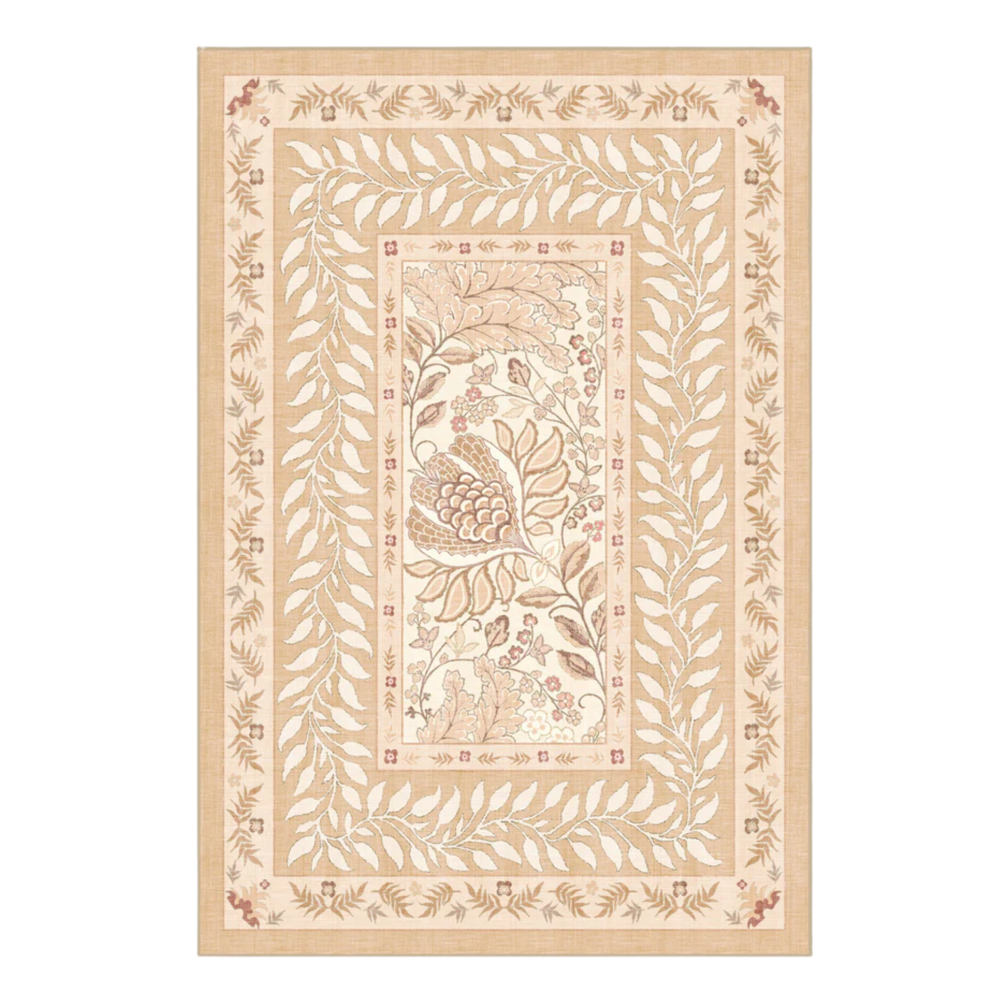 an outdoor rug in tan