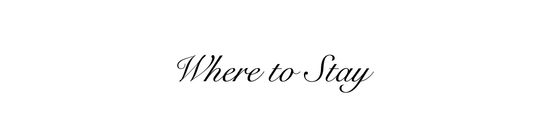 where to stay