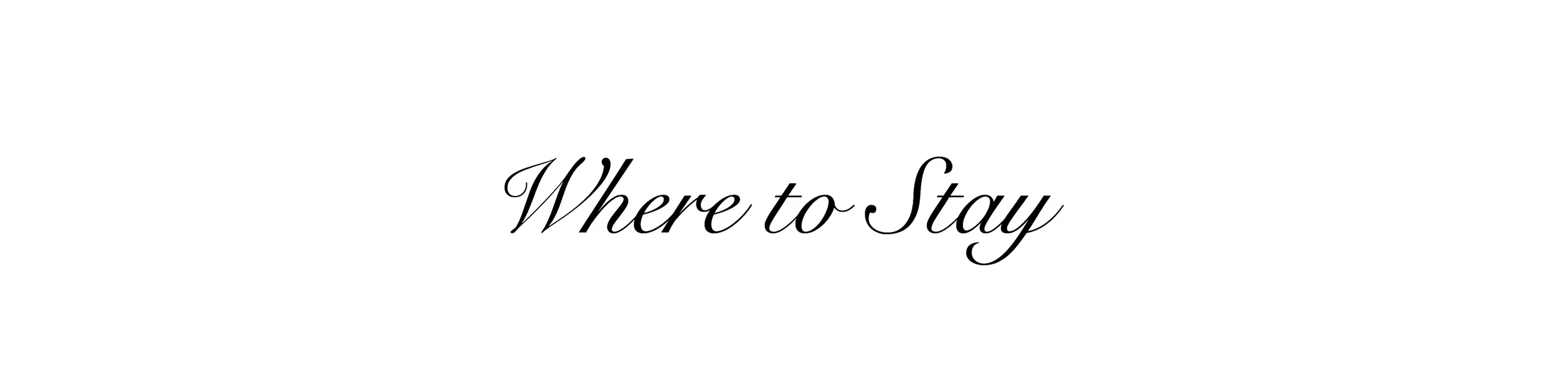 where to stay