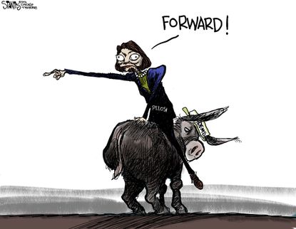 Political cartoon U.S. Nancy Pelosi Democrats