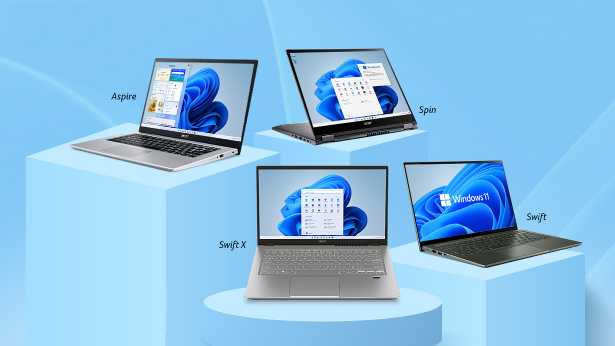 Acer launches new Aspire, Swift, and Spin laptops with Windows 11 in