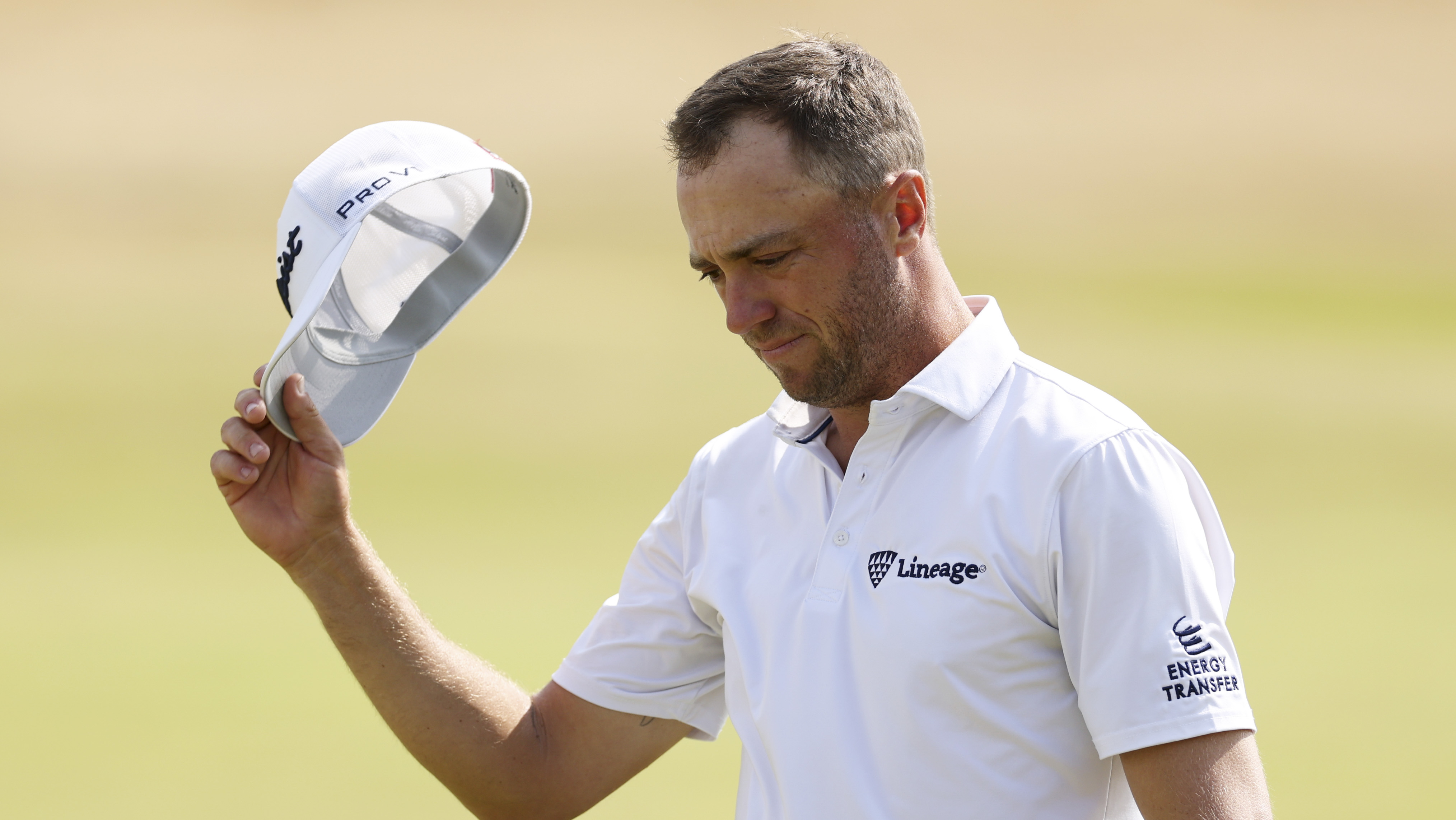 Justin Thomas thanks the fans at the 2026 Open at Royal Birkdale.
