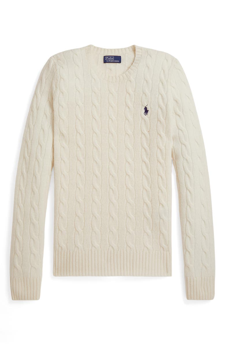 Polo Ralph Lauren Cable Wool &amp;amp; Cashmere Crewneck Sweater