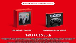 Advert for Nintendo Switch N64 and Sega Genesis controllers
