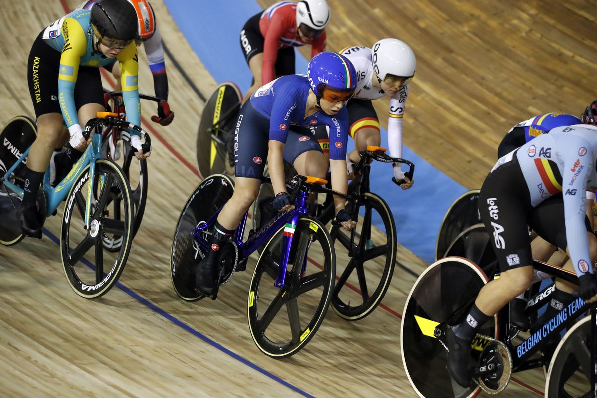 2021 UCI Track World Championship Day 2 - Roubaix France - Women&acirc;s Elimination - 21/10/2021 - Letizia Paternoster (ITA) - photo Luca Bettini/BettiniPhoto&Acirc;&copy;2021