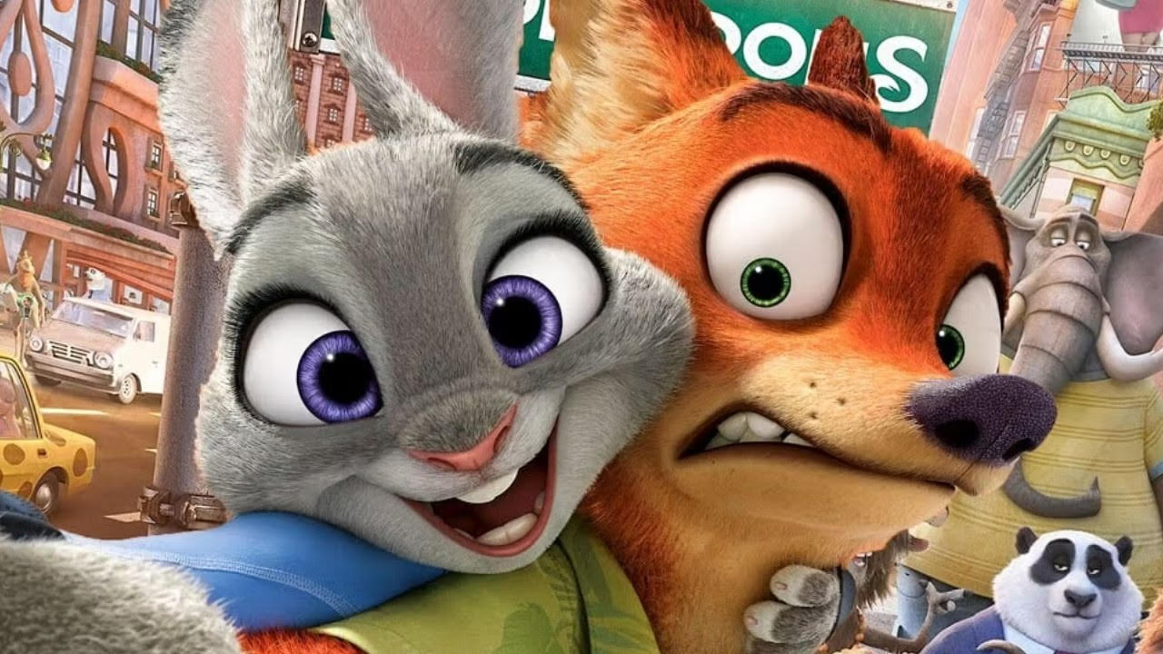 Judy and Nick up close in Zootopia