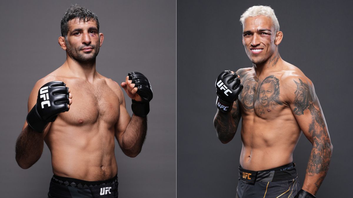 Composite shot of Oliveira and Dariush