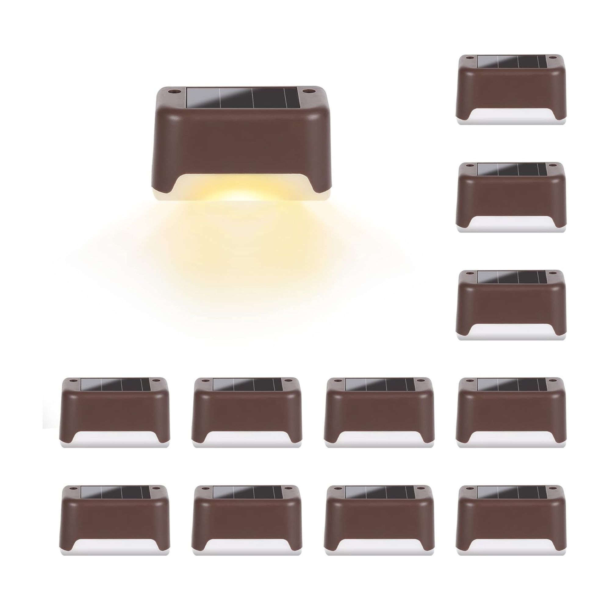 Solpex Solar Fence Lights, 12 Pack