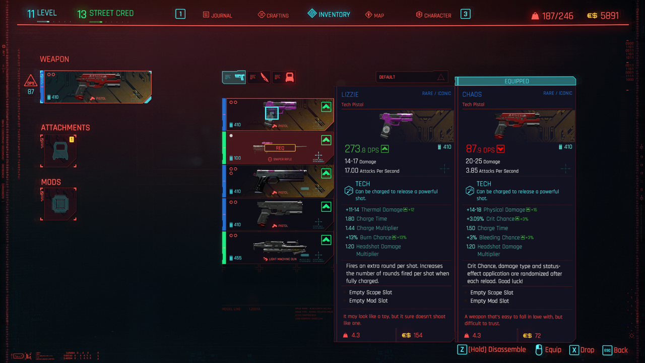 Cyberpunk 2077 Iconic items