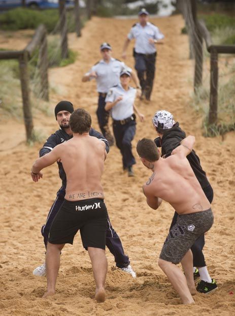 Rumble at the beach!