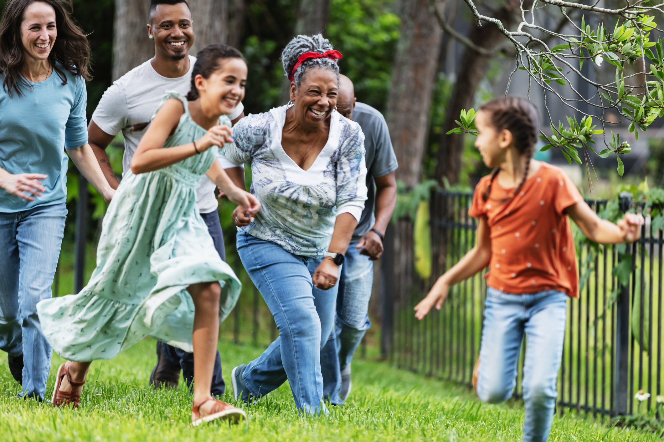 Family having fun