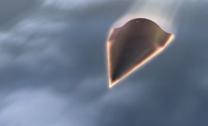 An artist rendering of the Falcon Hypersonic Technology Vehicle: The Pentagon's experimental plane can reportedly fly at 22 times the speed of sound.