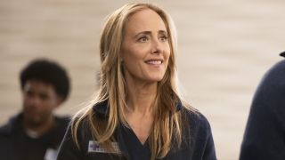 Grey's Anatomy actor Kim Raver as Teddy Altman in a Season 22 episode.