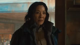 Olwen (Michelle Yeoh) looks ahead in Blade Runner 2099.