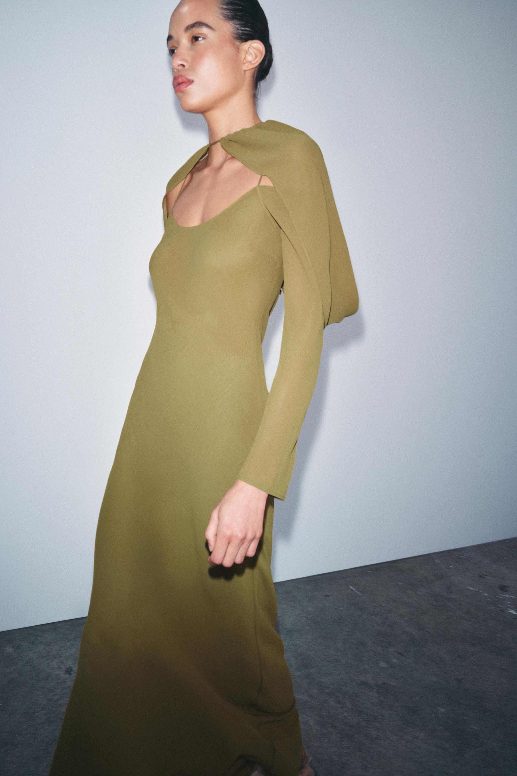 Georgette Cape Dress