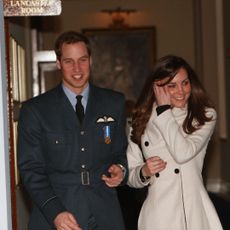 Prince William and Kate Middleton at Prince William's graduation ceremony at RAF Cranwell in April 2008