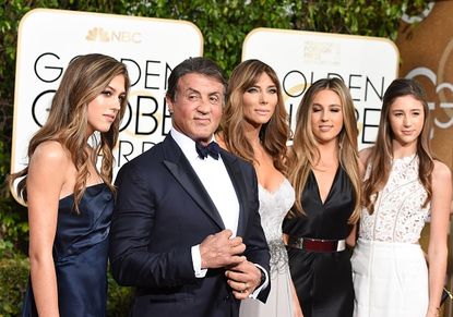 Sylvester Stallone and family.