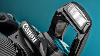 Canon logo on camera