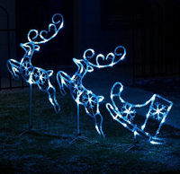 LED Acrylic Reindeer and Sleigh | £34.99