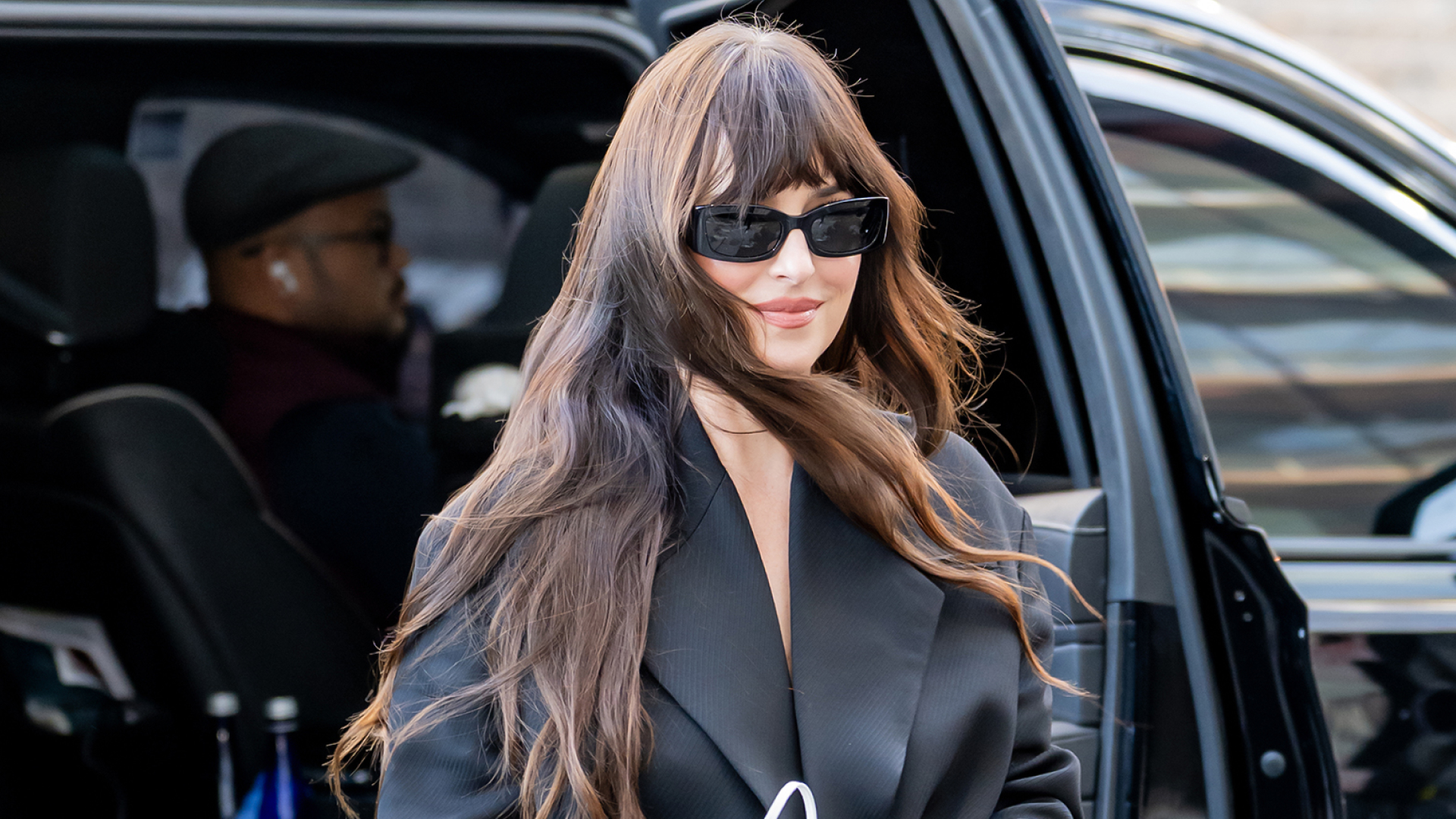 Actress Dakota Johnson attends Calvin Klein fashion show during New York Fashion Week on February 13, 2026 in New York City
