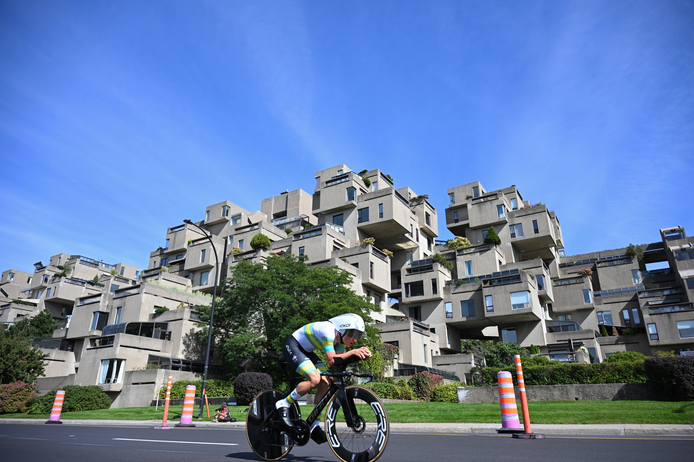 Thomas Waites of Australia rides the men's under 23 individual time trial