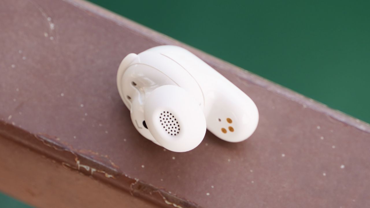 The Bose QuietComfort Ultra Gen 2 earbuds showing a single earbud and its ear tip.