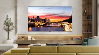 The LG C6 OLED in a living room.