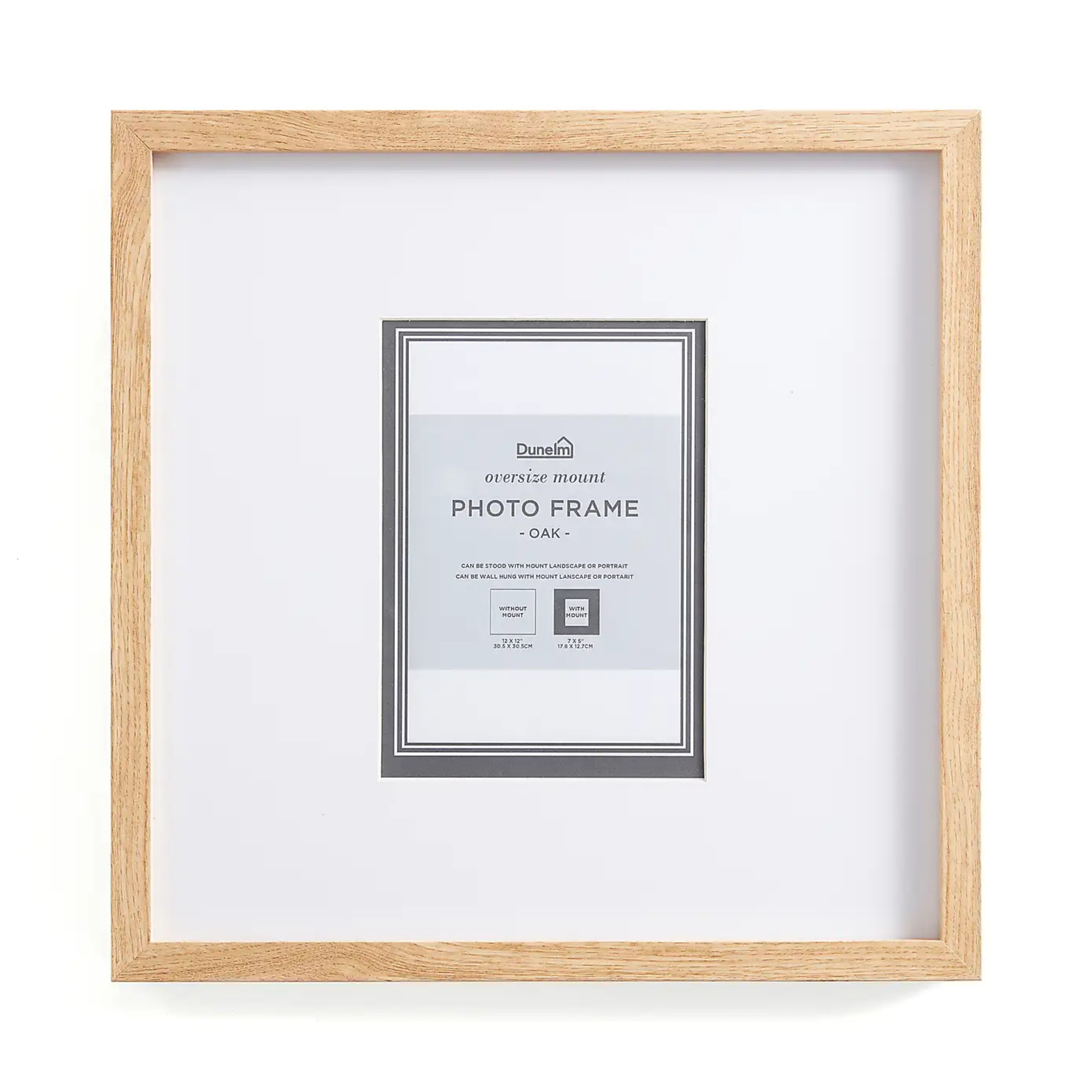 Duenlm Oversized Mount Square Photo Frame