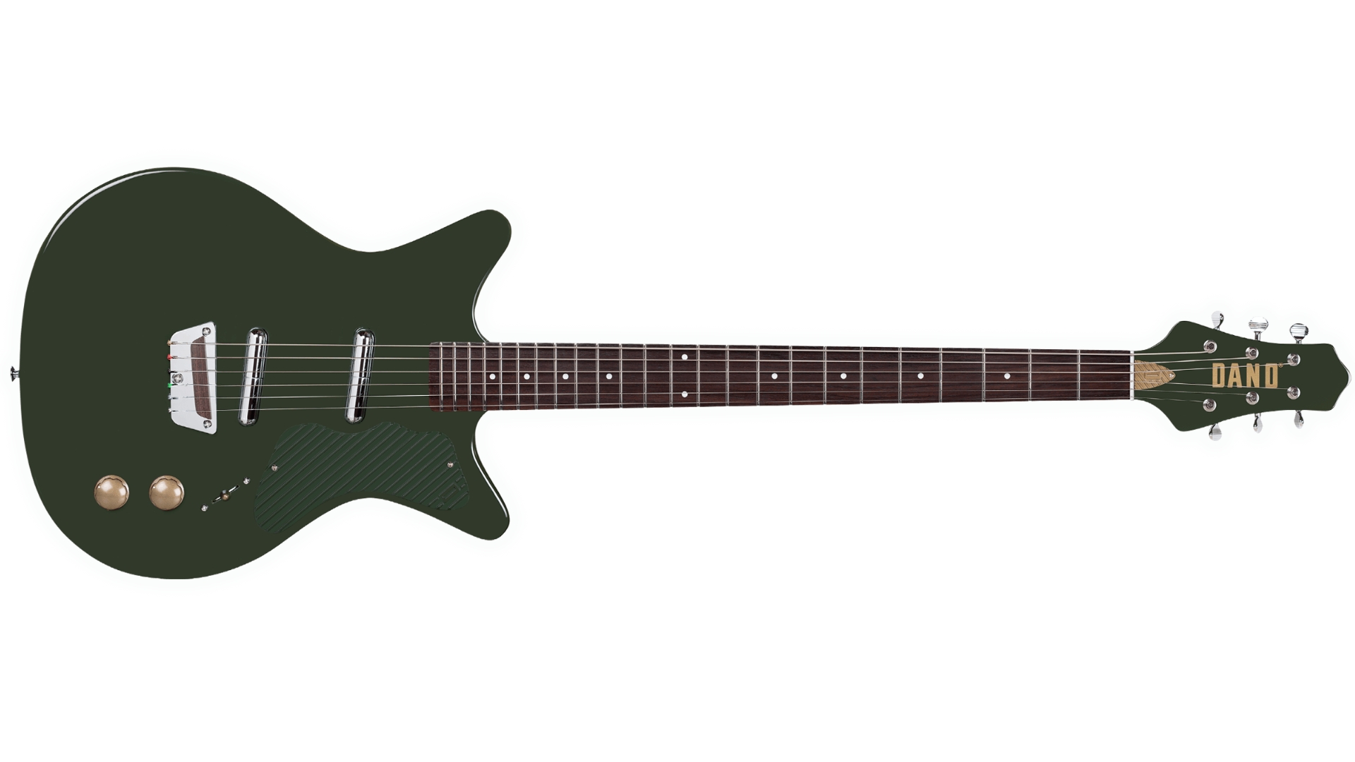 A Danelectro Dan O Cool Baritone guitar