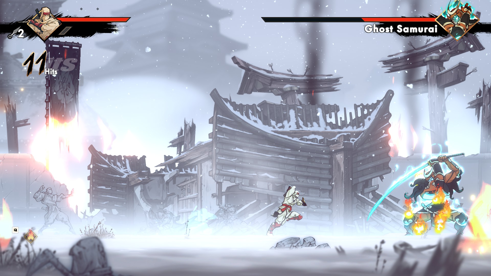 A screenshot from Shinobi: Art of Vengeance