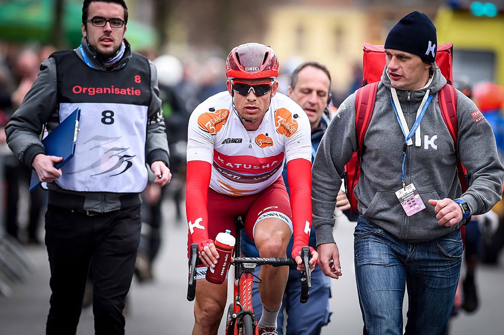 Overall race leader Alexander Kristoff (Katusha)