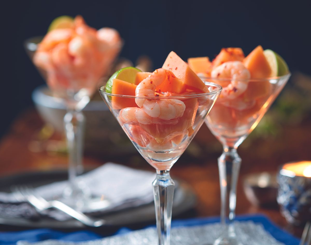 melon-and-prawn-starter-starter-recipes-woman-home