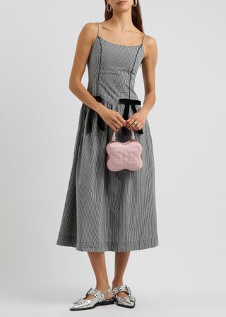 Persephone Gingham Cotton Midi Dress