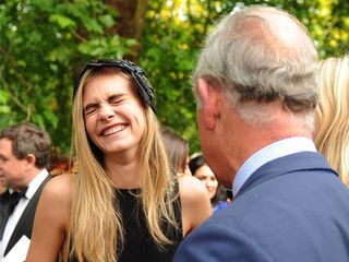 Cara Delevingne and Prince Charles at the Animal Ball