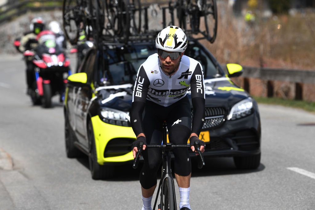 FEICHTEN IM KAUNERTAL AUSTRIA APRIL 20 Reinardt Janse Van Rensburg of South Africa and Team Qhubeka Assos during the 44th Tour of the Alps 2021 Stage 2 a 1215km stage from Innsbruck to Feichten im Kaunertal 1291m TourofTheAlps TouroftheAlps on April 20 2021 in Feichten im Kaunertal Austria Photo by Tim de WaeleGetty Images