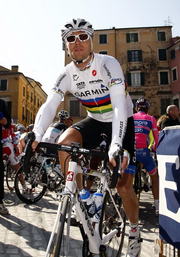 World champion Thor Hushovd (Garmin-Cervelo)