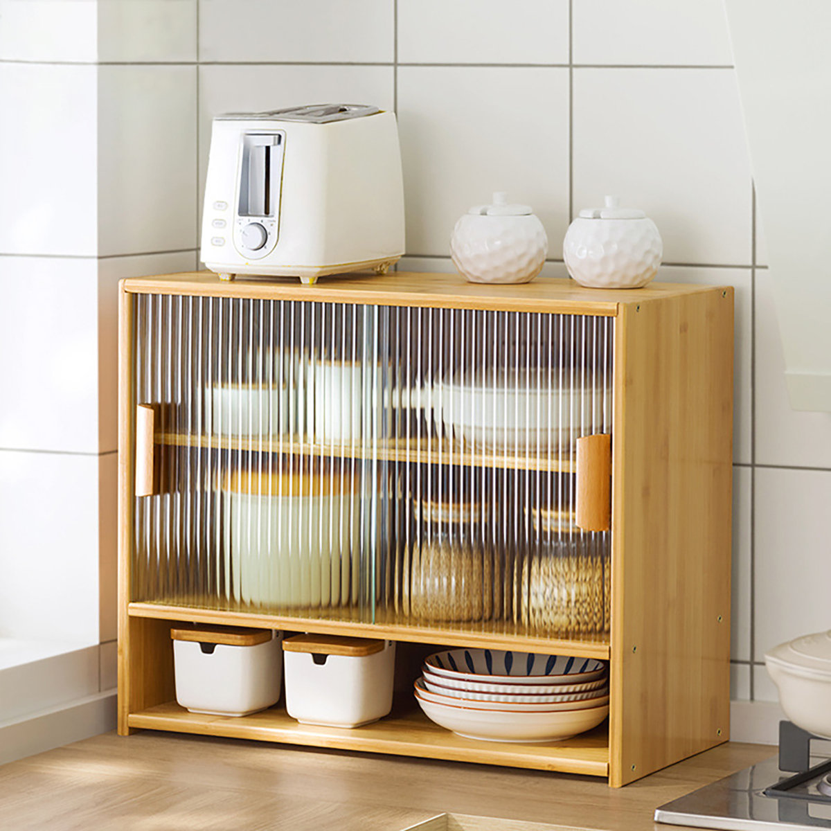 Red Barrel Studio&amp;reg; Rayon Bamboo Shelving Rack &amp;amp; Reviews | Wayfair