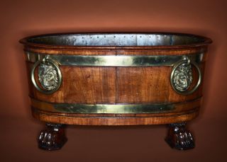 Rockefeller collection A George III mahogany wine cooler