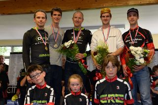 Team and individual winners, National 10-mile time trial 2015