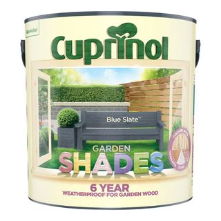 Cuprinol Garden Shades paint in Blue Slate 