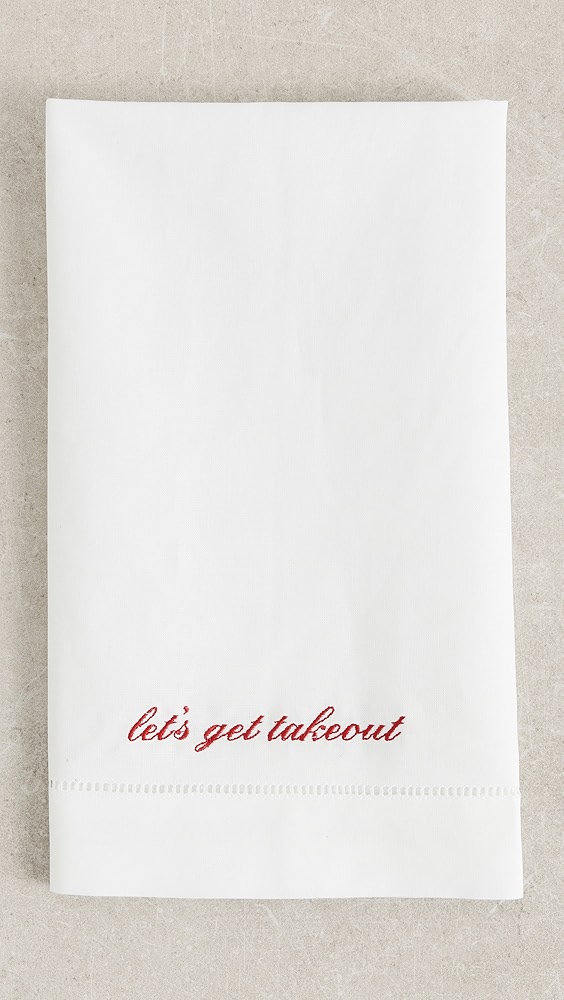 Abbode Let&#039;s Get Takeout Tea Towel