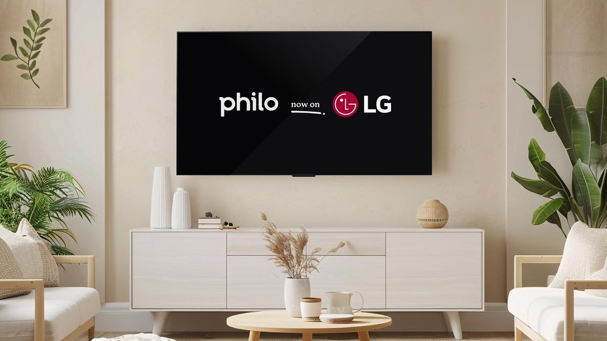 TV with Philo and LG logos on the screen